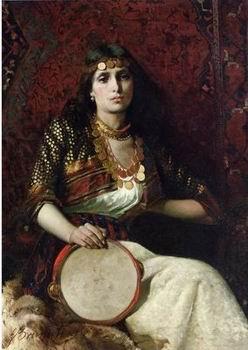  Arab or Arabic people and life. Orientalism oil paintings 612